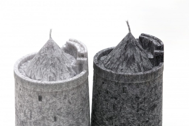 candles, round tower, keeps, irish round tower, oratory, handmade,