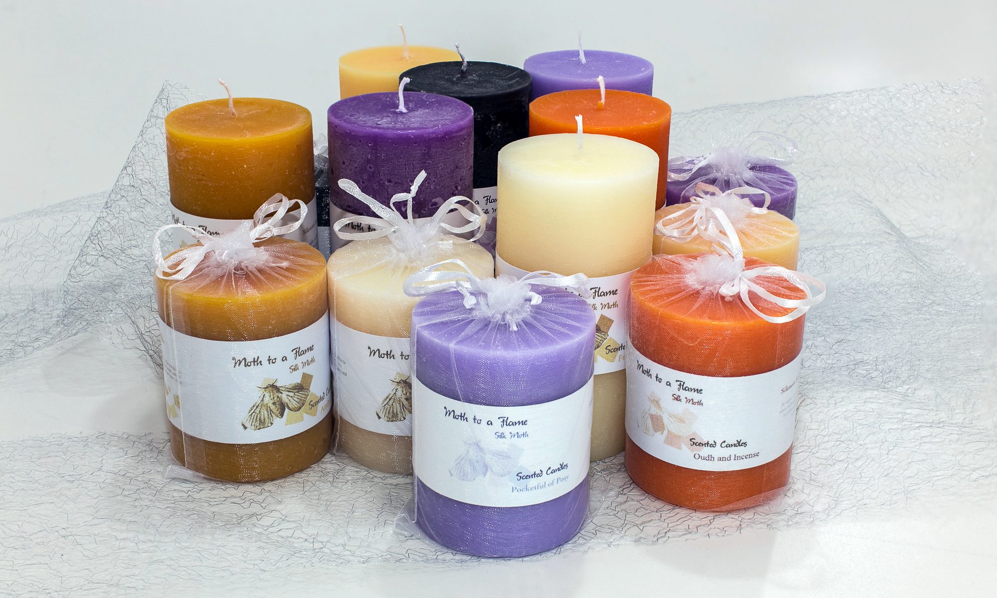 Scented gift candles Moth to a Flame Candles