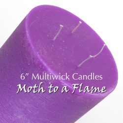 Multi wick candles, handmade, Ireland, 6" candles,