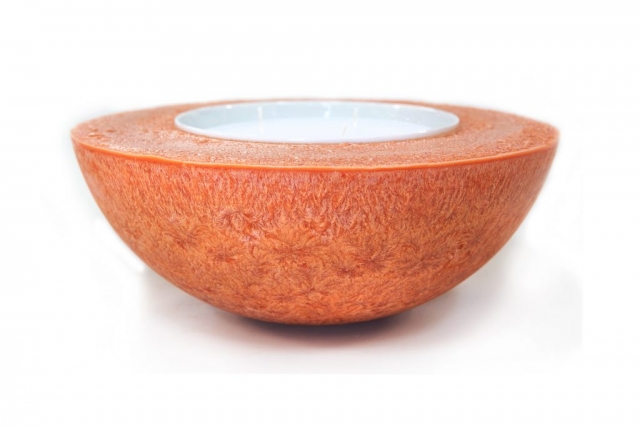nested crystal wax bowl, handmade, ireland, candles,